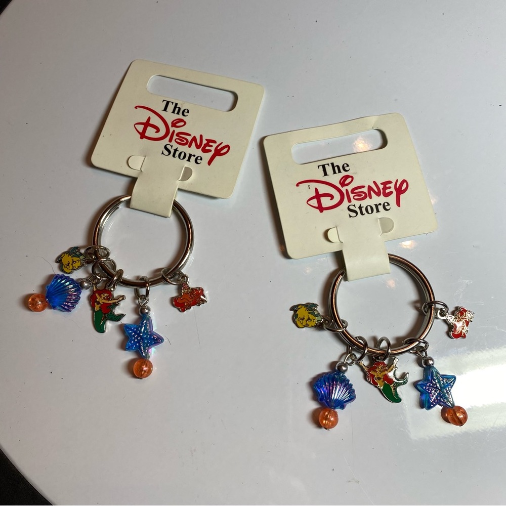 2 Disney Little Mermaid Keyrings.